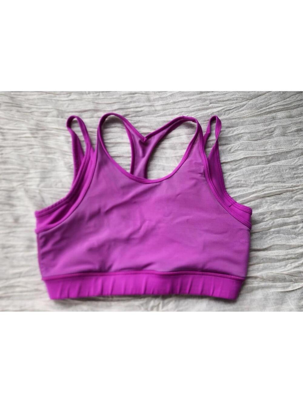 IVL Collective Pink Strappy Sports Bra Cutout Back Size M